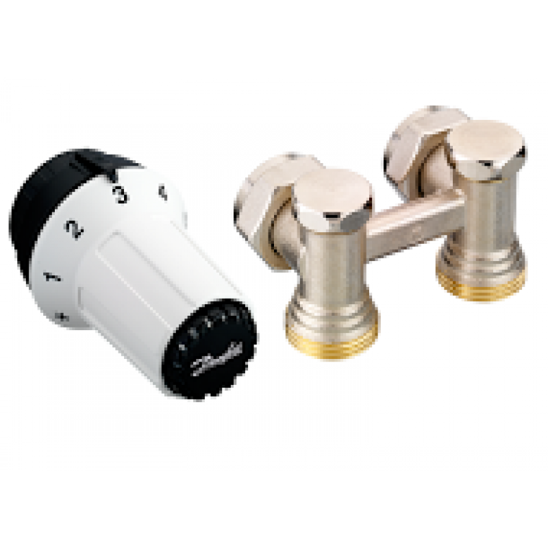 Комплект для радиатора DANFOSS RAS-C+RLV-KS 1/2" угловой 013G5278