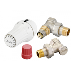 Комплект для радиатора DANFOSS RAE+RA-N+RLV-S 1/2" угловой 013G5173