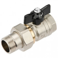 Кран шаровый GF 3/4" НВ с американкой