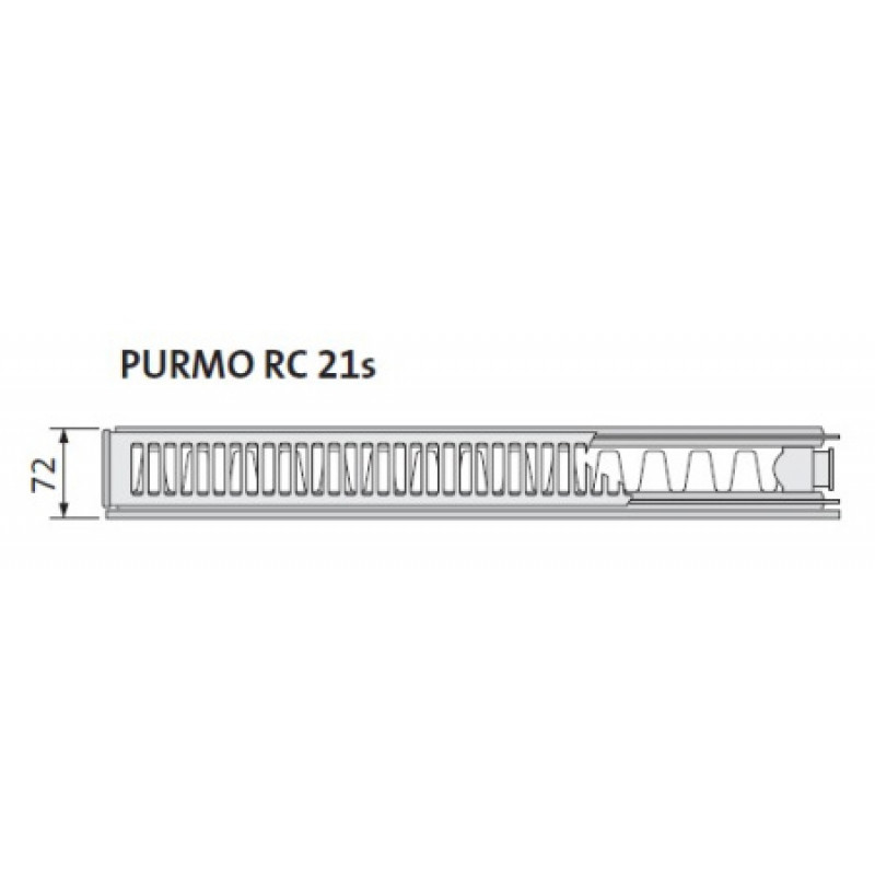 Стальной радиатор Purmo Ramo Compact 21 тип 500х1600 мм