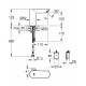 Бесконтактный смеситель для раковины Grohe Bau Cosmopolitan E 36451000