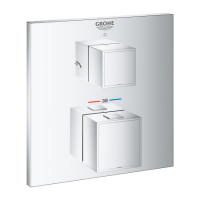 Термостатический смеситель скрытого монтажа Grohe Grohtherm Cube 24154000