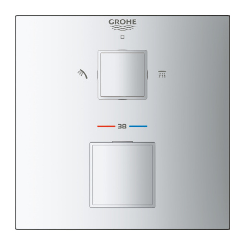 Термостатический смеситель скрытого монтажа Grohe Grohtherm Cube 24154000