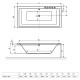 Ванна акриловая RADAWAY ITEA 190x90 WA1-28-190×090U