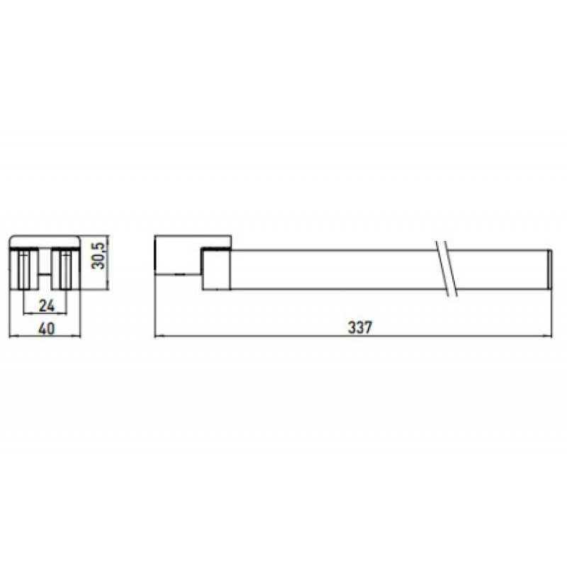 Утримувач рушника EMCO Loft 310 мм 055000131