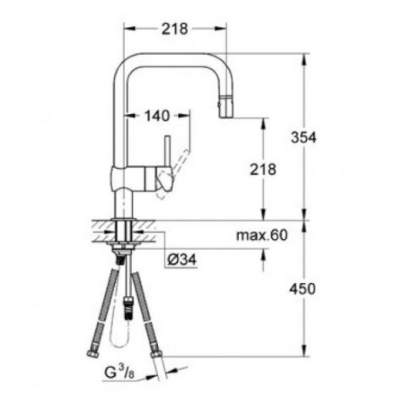 Смеситель для кухни Grohe Minta 32322000