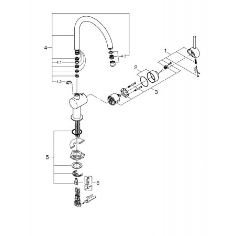 Смеситель для кухни Grohe Minta 32917000