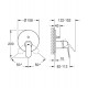 Смеситель скрытого монтажа Grohe Eurosmart Cosmopolitan 24045000