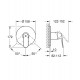 Смеситель скрытого монтажа Grohe Eurosmart Cosmopolitan 24044000