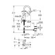 Смеситель для раковины Grohe Eurosmart 23537002