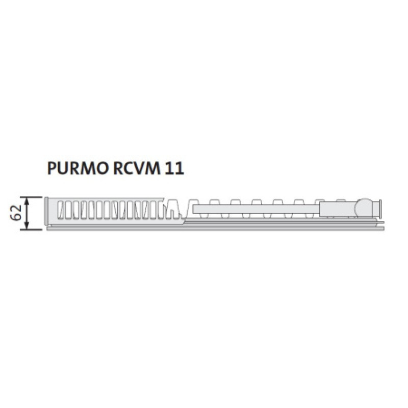 Сталевий радіатор Purmo Ramo Ventil Compact M 11 тип 300х1400 мм
