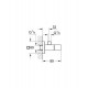 Сантехнический кран угловой Grohe Eurocube 1/2х3/8