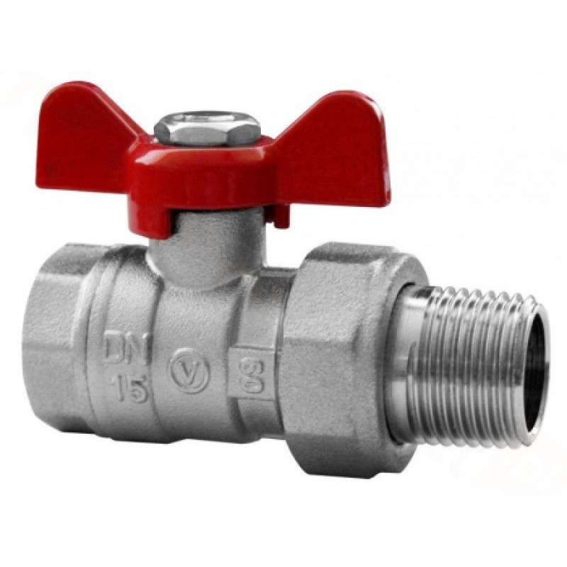 Кран шаровый Valvex 1/2" НВ с американкой