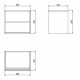 Тумба під умивальник Cersanit Crea Grey Matt Mount FZZW1008851564