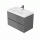 Тумба под умывальник 800 мм Cersanit Crea Grey Matt Mount FZZW1008861564