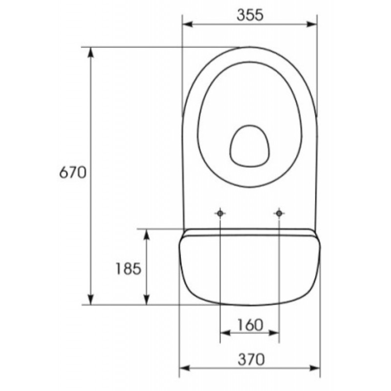 Унитаз напольный Cersanit 484 Merida 031 3/6 + крышка дюропласт CCKZ1012662187