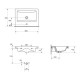 Раковина Cersanit COMO 80 см CCWF1000813618