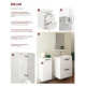 Тумба під умивальник Cersanit Melar Como/Colour 50 FZZW1006072161