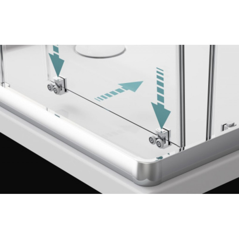 Душевая кабина Radaway c раздвижными дверями Premium Plus A 900x900x1900 30403-01-06N