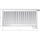 Стальной радиатор Purmo Ventil Compact 11 тип 600х1200 L мм