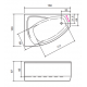 Ванна акриловая Balteco RHEA 169х118х69 16911869RHEA