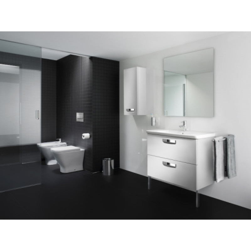 Комплект ROCA The Gap тумба 600 мм білий глянець + раковина + сифон A855997806