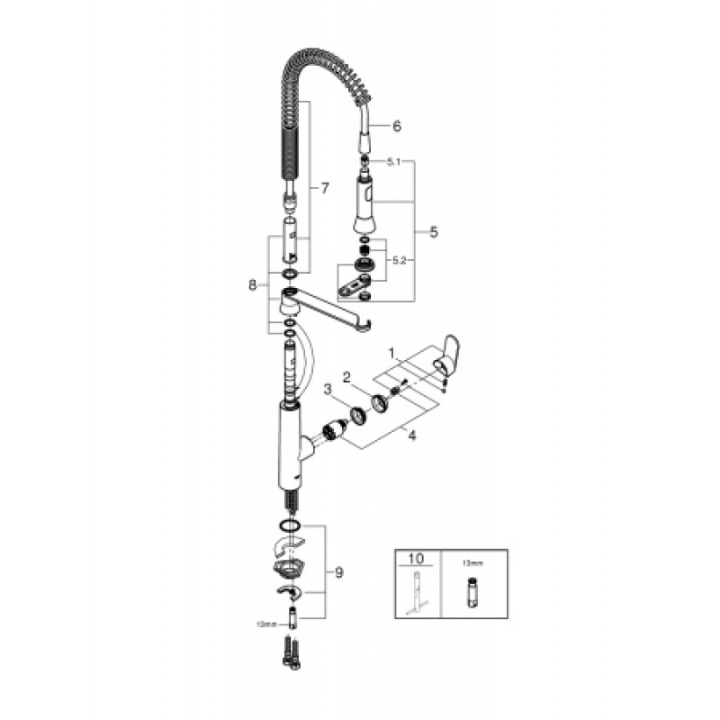 Смеситель для кухни Grohe K7 32950000