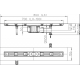Душевой лоток HL без решетки HL50F.0/80