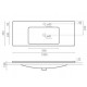 Раковина Bathco California 1000x390x150 мм 4032