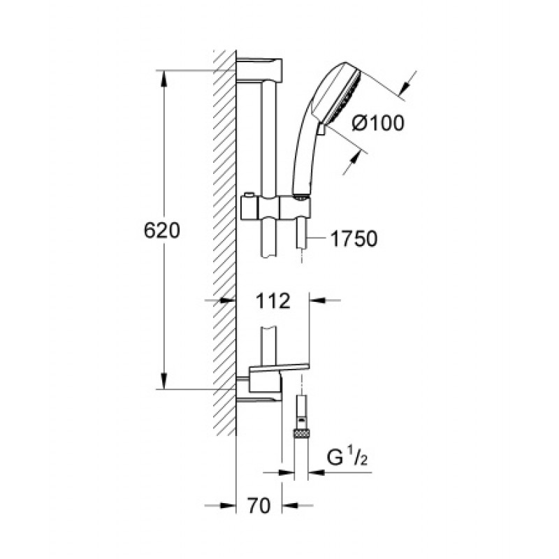 Душовий гарнітур Grohe Tempesta Cosmopolitan 100 27929002