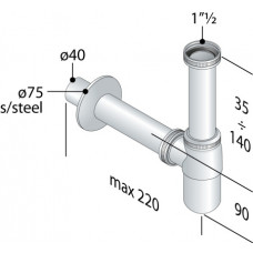Сифон для умывальника Grohe 19.412.6
