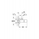 Сантехнический кран угловой Grohe Eurocube 1/2х1/2