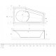 Ванна акриловая Radaway Noelia 1650x900 правая WA1-49-165x090P