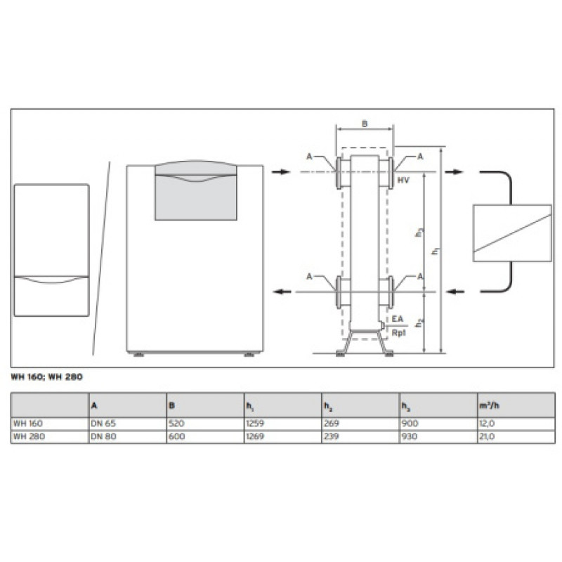 Гидравлический разделитель Vaillant WH160 306726
