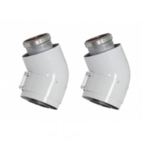 Комплект концентричних відводів Vaillant 45° 60/100 мм (2 шт) (турбо)