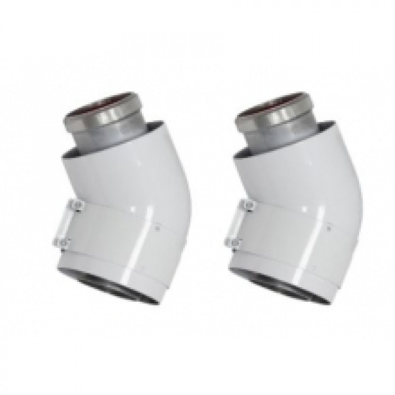 Комплект концентричних відводів Vaillant 45° 60/100 мм (2 шт) (турбо)