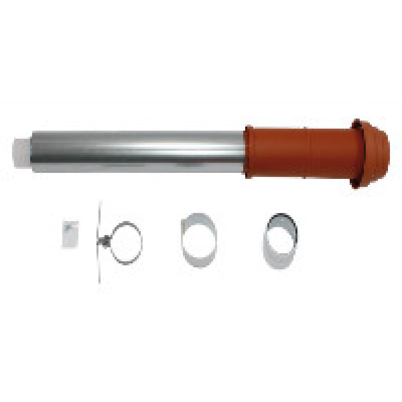 Комплект для вертикального прохода через крышу Vaillant 80/125 РР (красный) (конденс)