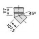 Комплект отводов дымохода Vaillant 45° 130 мм PP (2 шт.)