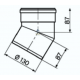 Комплект отводов дымохода Vaillant 30° 130 мм PP (2 шт.)