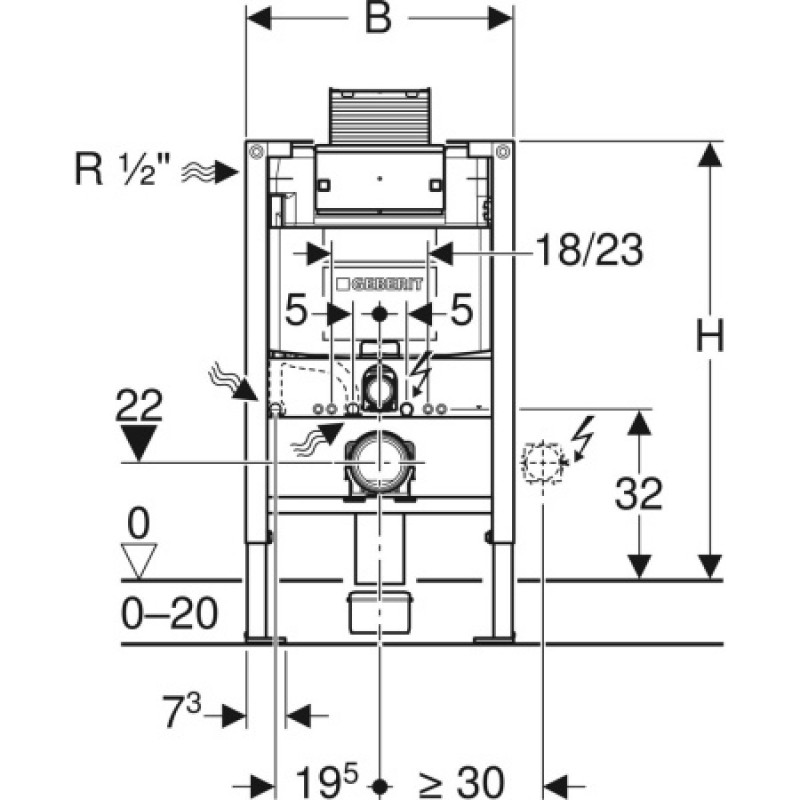 Инсталляционная система Geberit Duofix 82 см 111.003.00.1
