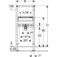 Монтажный элемент для подвесного умывальника Geberit Duofix 112 см 111.434.00.1