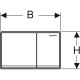 Клавиша смыва Geberit Omega 60 115.081.SI.1