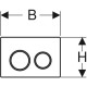 Клавиша смыва Geberit Omega 20 115.085.KH.1
