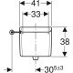Бачок Geberit AP123 9 л 123.135.11.1