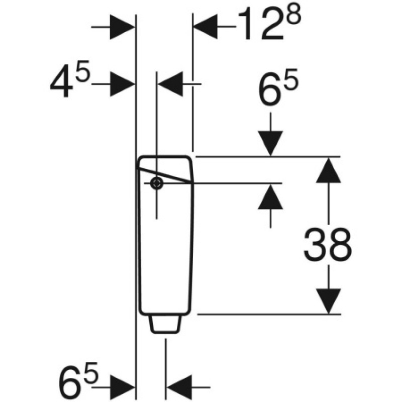 Бачок Geberit AP123 9 л 123.135.11.1