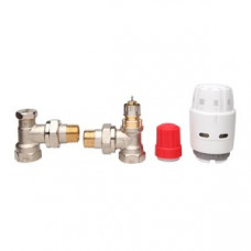 Комплект для радиатора DANFOSS RAS-C2+RA-N+RLV-S Ду15 угловой 013G2219