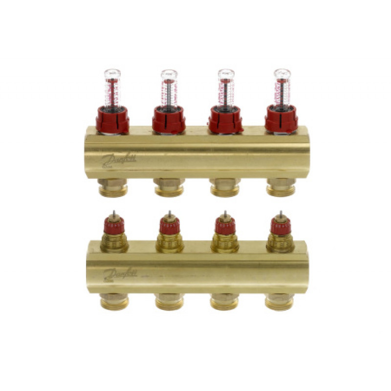 Комплект коллекторов Danfoss FHF 4 выхода 088U0524