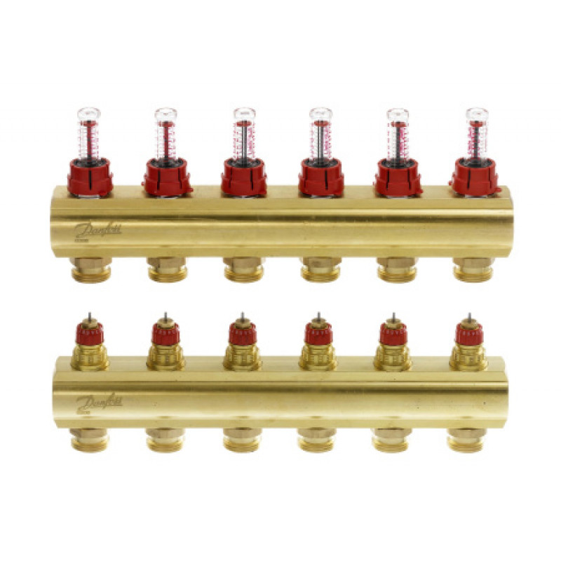 Комплект коллекторов Danfoss FHF 6 выходов 088U0526