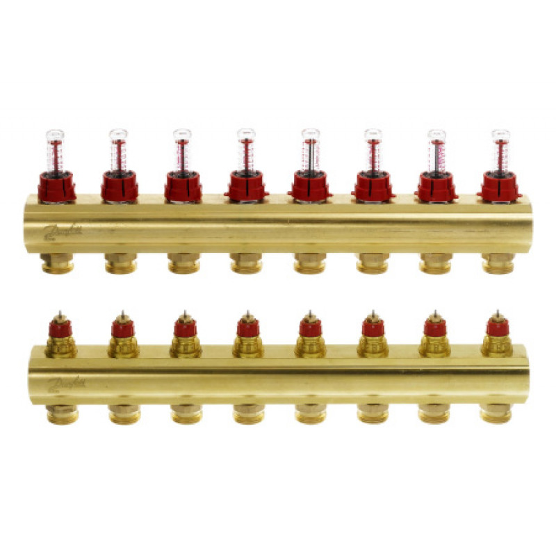 Комплект коллекторов Danfoss FHF 8 выходов 088U0528