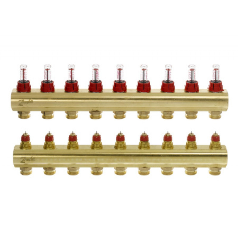 Комплект коллекторов Danfoss FHF 9 выходов 088U0529